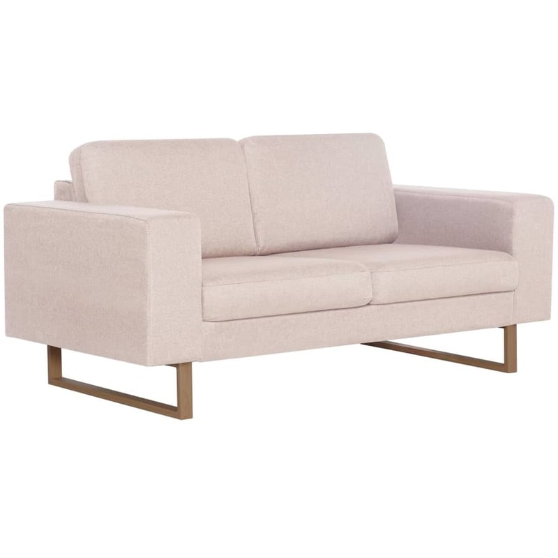 Διθέσιος Καναπές VidaXL 156x82cm - Κρεμ VIDAXL