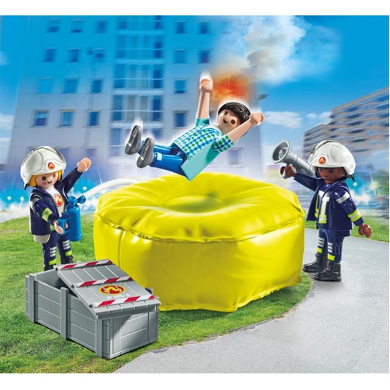 PLAYMOBIL® Action Heroes Πυροσβέστες με στρώμα διάσωσης (71465) image 3