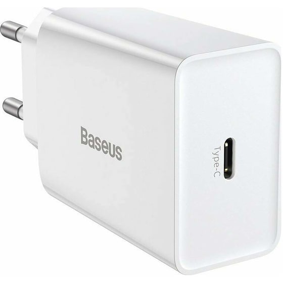 Φορτιστής Πρίζας Baseus Speed Mini Quick Charger Usb-C 3A 20W - White image 1