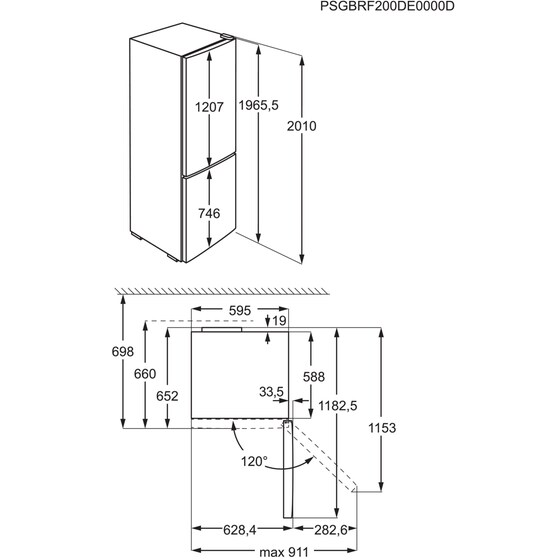 ELECTROLUX LNT7ME36X3No Frost 367 Lt Ασημί Ψυγειοκαταψύκτης image 10