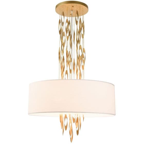 Φωτιστικό Οροφής Πολύφωτο Aca Decor Cascada Eg4205pcg Μεταλλικό/Υφασμάτινο - Χρυσό image 0