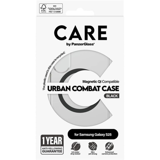 Θήκη Samsung Galaxy S25 - Panzerglass Urban Combat -Transparent image 3