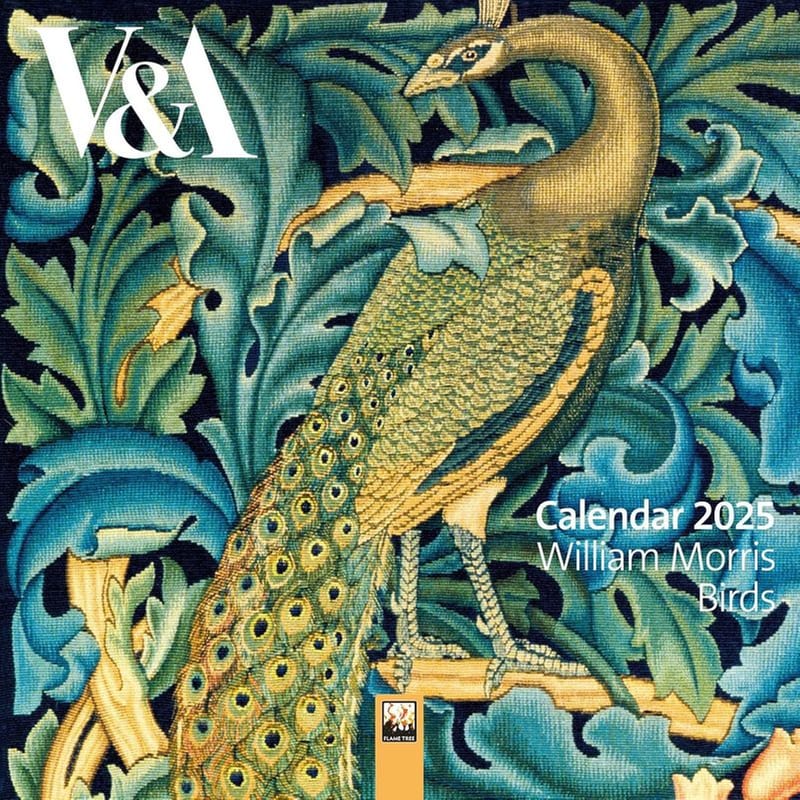 Ημερολόγιο Τοίχου VA: William Morris Birds Mini Art Calendar 2025