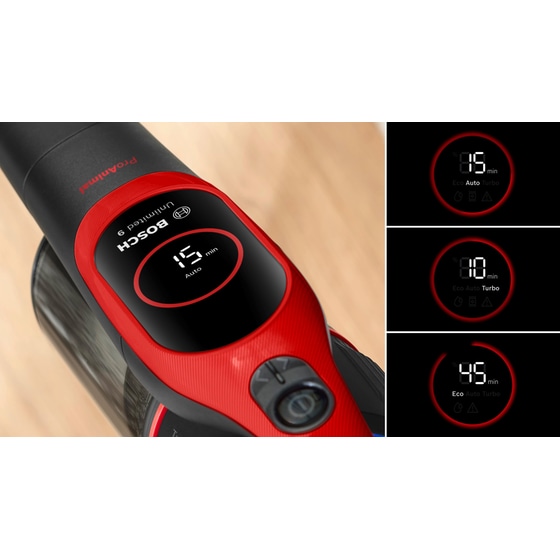 BOSCH Unlimited 9 ProAnimal BBS931PET 18 V 0.4 L Κόκκινη Σκούπα Stick image 9