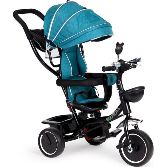 Παιδικό Τρίκυκλο Ποδήλατο Ecotoys JM-066-9 - Τιρκουάζ/ Μαύρο image 0