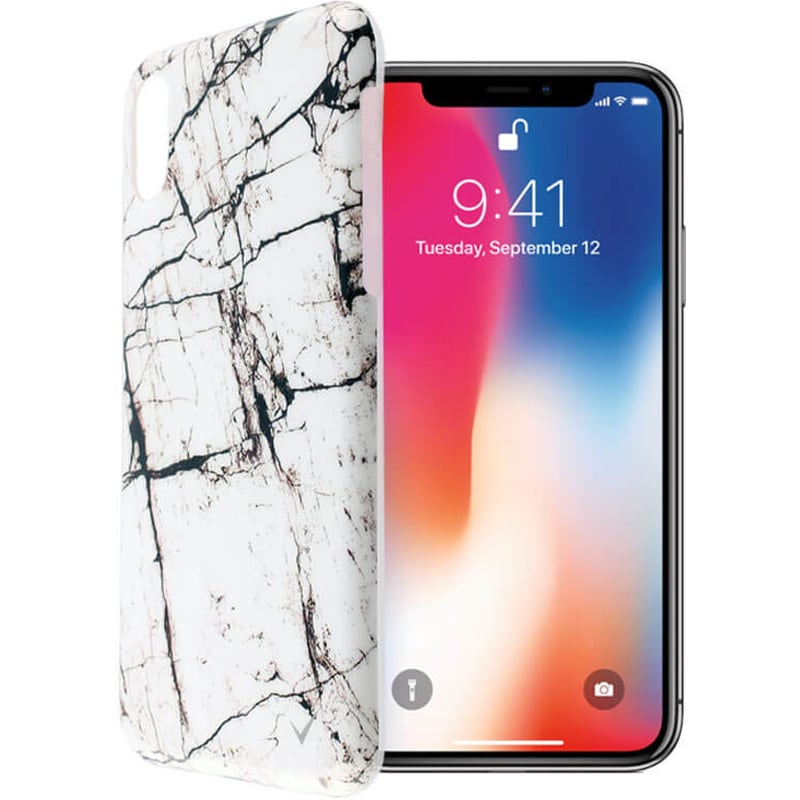 Θήκη Apple iPhone X/iPhone XS - Volte-tel Marble Tpu - White