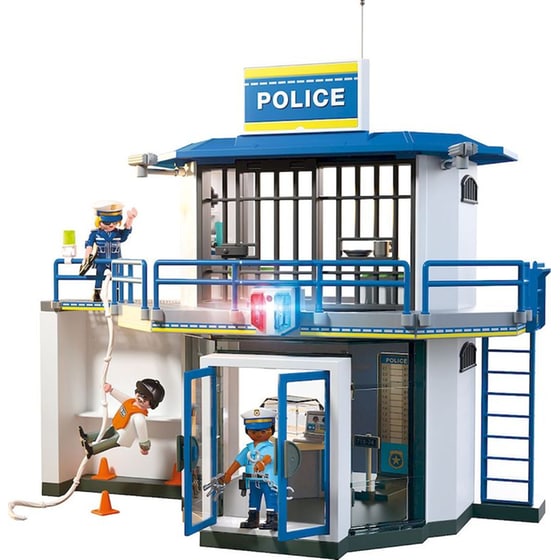 PLAYMOBIL®&nbsp; City Action Αστυνομικό Τμήμα με Δωμάτιο Ερευνών (71874) image 1