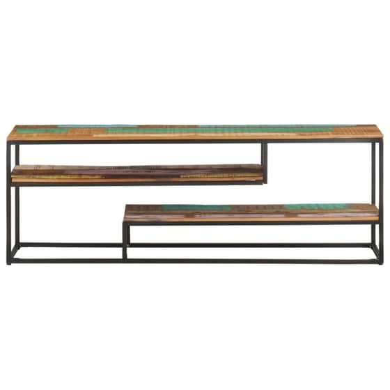 Έπιπλο Τηλεόρασης VidaXL Ξύλινο/Μεταλλικό 130x30x45cm - Kαφέ image 1