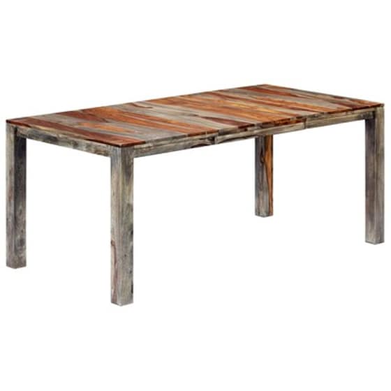 Τραπεζαρία Vidaxl από Μασίφ Ξύλο Sheesham 180x90x76 cm - Καφέ/Γκρι image 1