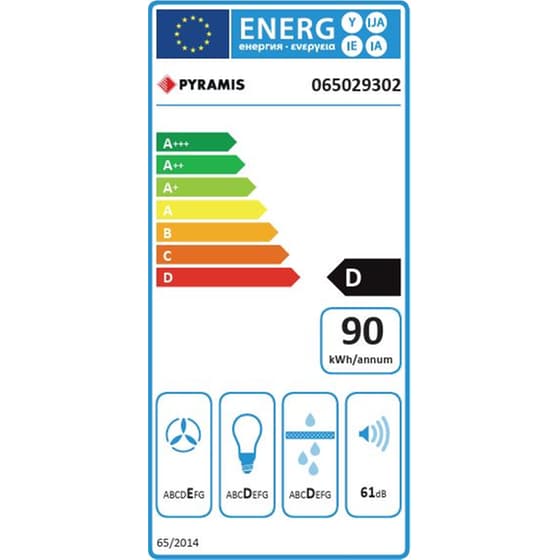 PYRAMIS 60cm Λευκό Απορροφητήρας Ελεύθερος image 1