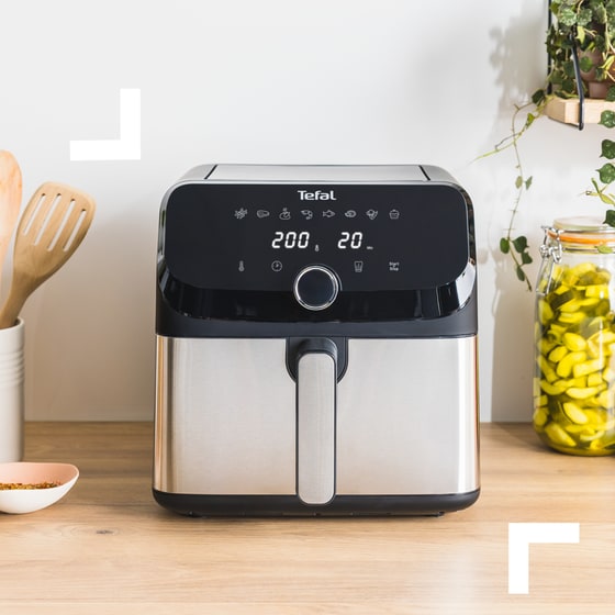 TEFAL MEGA EY855D10 2000 W 7.5 L Μαύρη Φριτέζα Αέρος image 2