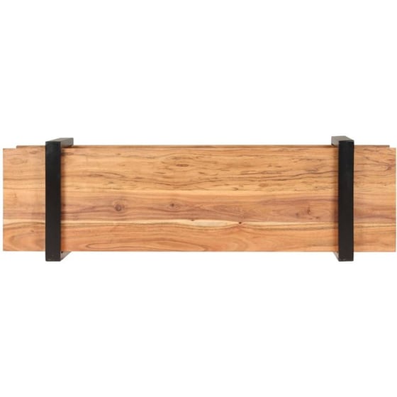 Έπιπλο Τηλεόρασης VidaXL από Ξύλο 130x40x40cm - Kαφέ/Μαύρο image 2