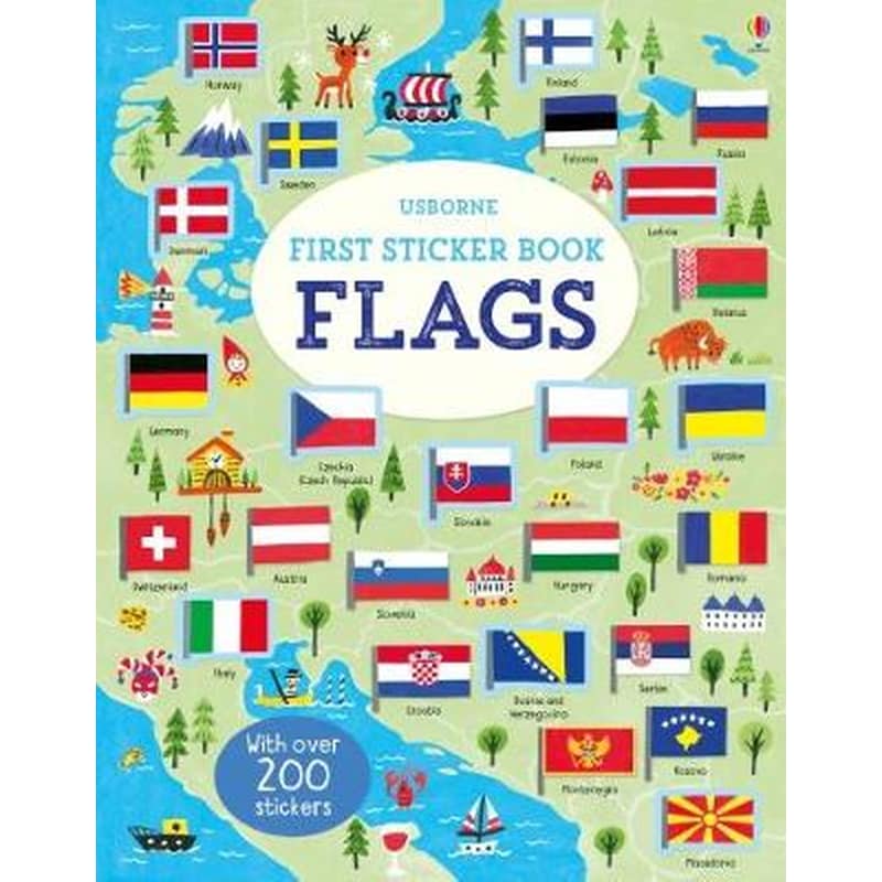 First Sticker Book Flags