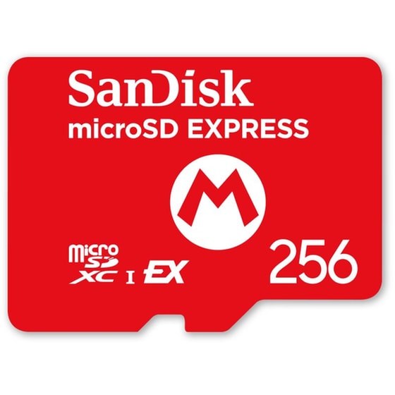Nintendo Switch 2 MicroSD Card Sandisk - Mario Logo image 1