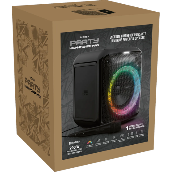 Φορητό Ηχείο Bigben Cube Max 200W - Black image 9