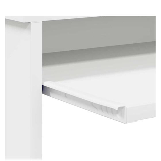Γραφείο VidaXL από Επεξεργασμένο Ξύλο 120,5x44x88,5 cm - Λευκό image 8