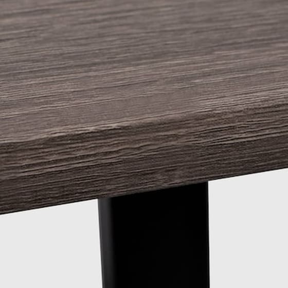 Γραφείο Μελέτης VidaXL από MDF 120x50cm - Φυσικό/Μαύρο image 5