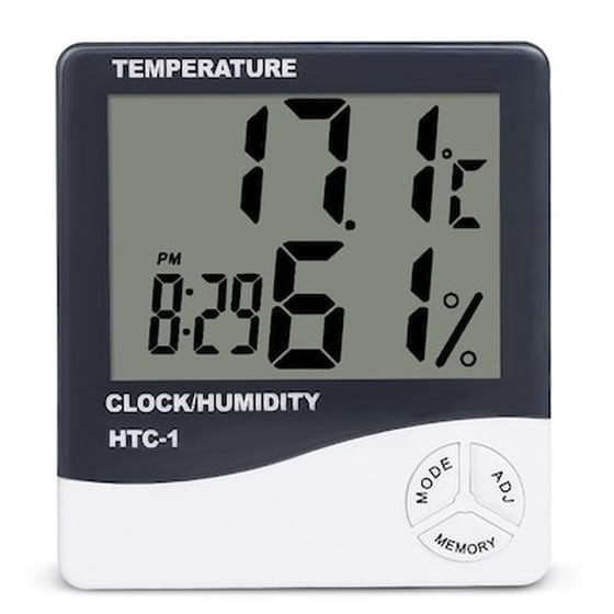 Htc-1 Lcd Digital Thermometer Hygrometer Indoor Electronic Humidity Monitor image 0