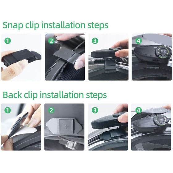 Σύστημα Ενδοεπικοινωνίας Μοτοσυκλέτας Bluetooth EJEAS Q8 image 5