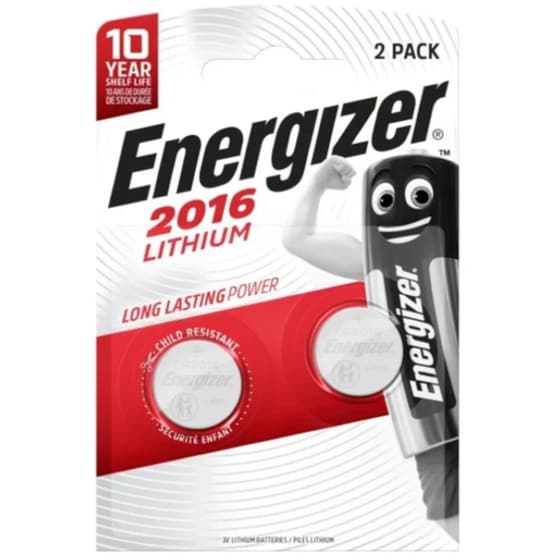 Επαναφορτιζόμενες Μπαταρίες Energizer CR2016 PIP X2 image 0