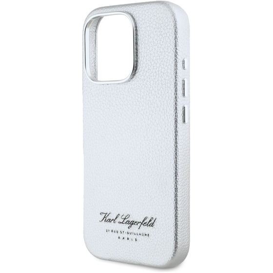 Θήκη Apple iphone 16 Pro- - Karl Grey Hotel Rsg Back Cover Synthetic Leather - Γκρι image 4