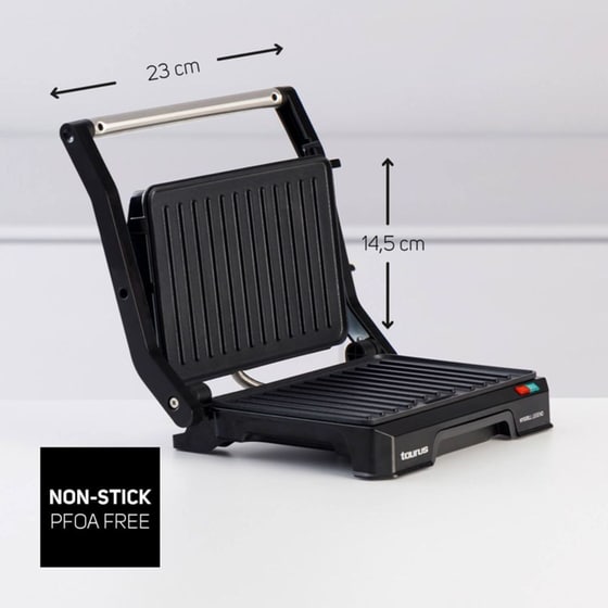 TAURUS MY GRILL LEGEND 1000 W Μαύρο/Ασημί Ψηστιέρα-Γκριλιέρα image 1