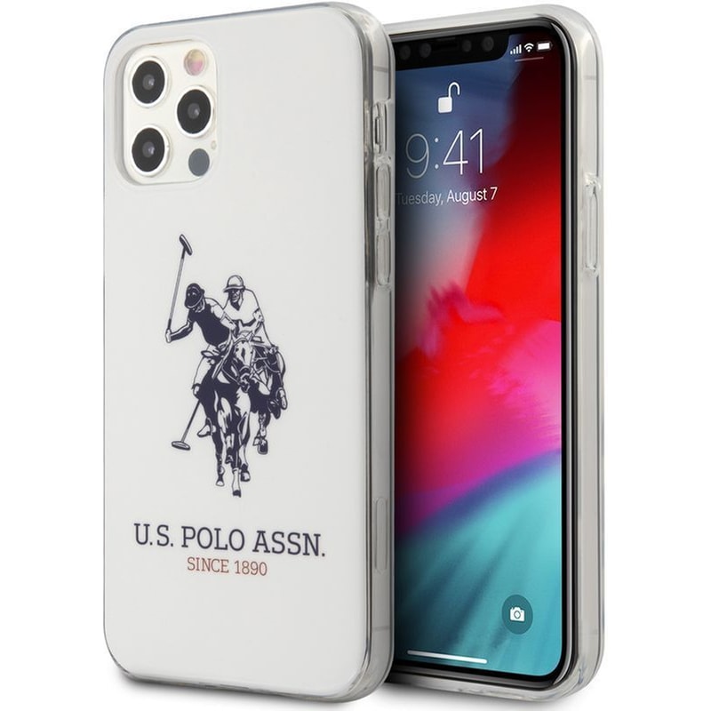 U.S. POLO ASSN. U.s. Polo Assn. “horse Logo Collection” Ανθεκτική Θήκη Προστασίας Από Πολυκαρβονικό – Iphone 12 Pro Max (white/clear – Ushcp12ltpuhrwh)
