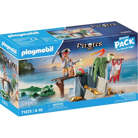 PLAYMOBIL® Pirates Starter Pack Πειρατής με Αλιγάτορα (71473) image 0