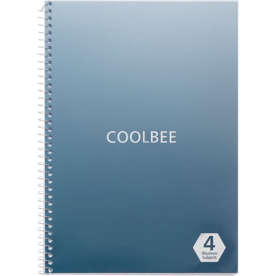Τετράδιο Σπιράλ Coolbee Χάρτινο Α4 4 Θεμάτων Notes (1 Τεμάχιο) image 0