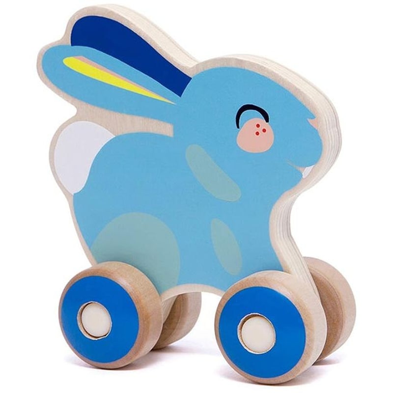 PETIT MONKEY Ξύλινο Παιχνίδι Τρεχαλίτσα Petit Monkey Κουνελάκι