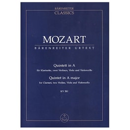 Βιβλίο Για Σύνολα Barenreiter Mozart - Quintet In A Major [pocket Score]