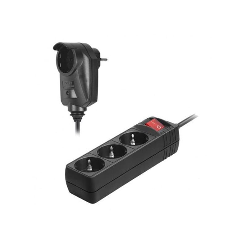 SONORA Πολύπριζο Ασφαλείας Sonora S1PSB301 3+1 Θέσεων 1.5m - Μαύρο