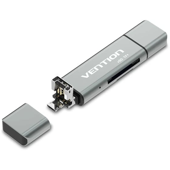 Card Reader Vention CCJH0 USB 2.0 - Γκρι image 0
