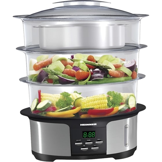 Ατμομάγειρας HEINNER HSA-1000XMC 1000 W 12 L Inox image 1