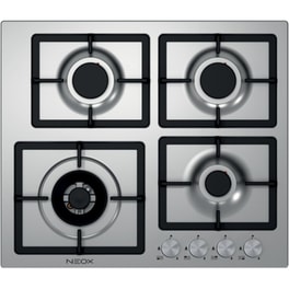 NEOX FQ604VTGLΧ (GPL) 59 cm Inox Εστία Υγραερίου Αυτόνομη
