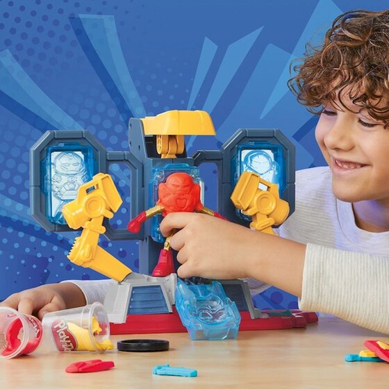 Hasbro Play-Doh Marvel Hero Adventure Set Spiderman/ Black Panther/ Captain America 6 Τμχ image 6