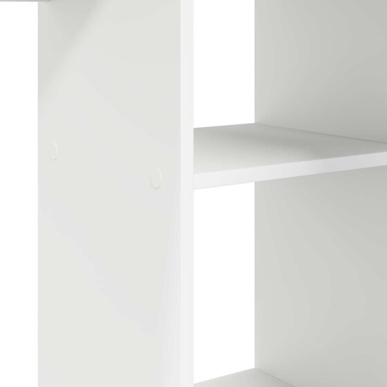 Γραφείο VidaXL από Επεξεργασμένο Ξύλο 142x102x73 cm - Λευκό image 5