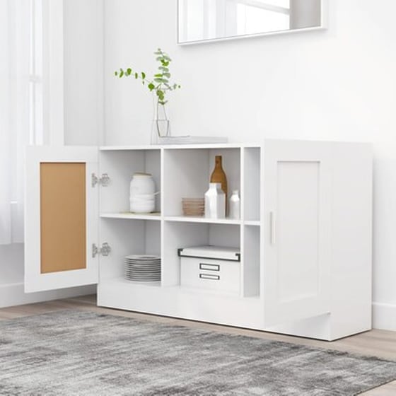 Vidaxl Μπουφές Λευκός 120 X 30,5 X 70 Εκ. Από Μοριοσανίδα image 3