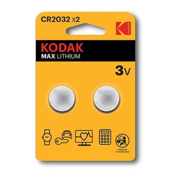 Μπαταρίες Λιθίου για Ρολόγια Kodak CE2032 3V 2τμχ image 0