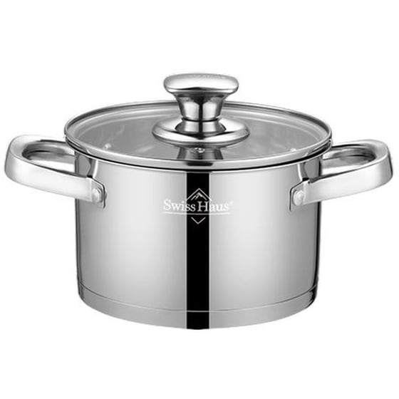 Κατσαρόλα SWISS HAUS Casserole 16 cm Ασημί SH-EC16 image 0