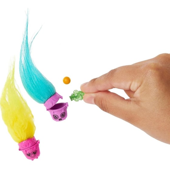 Κούκλα Mattel Trolls 3 Band Together Ευχούληδες Mini Hair Pops - Viva (HNF11) image 3