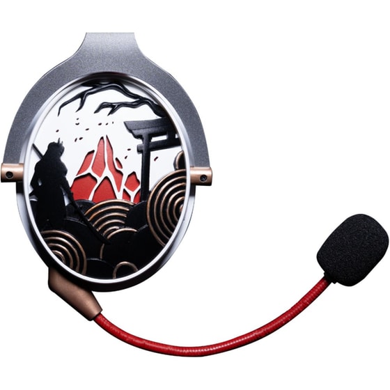 Lexip x Ubisoft Assassin's Creed Shadows Gaming Ασύρματα Ακουστικά Bluetooth/3.5mm/2.4 GHz - Λευκά/Κόκκινα image 5