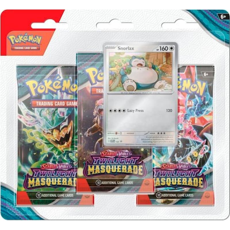 Pokémon TCG: Scarlet Violet - Twilight Masquerade 3-Booster Blister Snorlax (Pokemon USA)