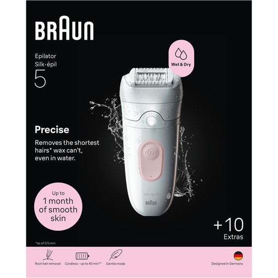 Αποτριχωτική Μηχανή BRAUN SE5-251/N Λευκό-Ροζ image 5
