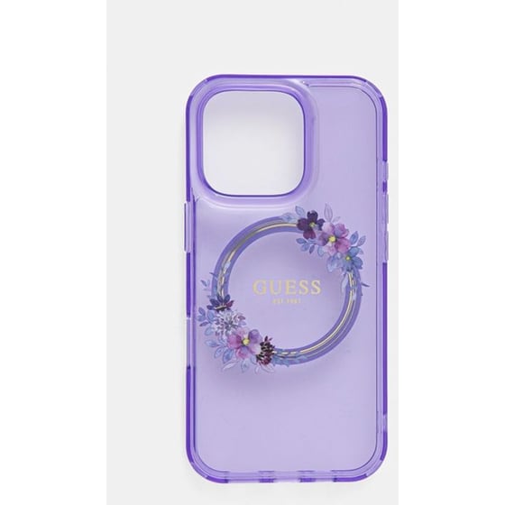 Θήκη Apple iPhone 16 Pro - Guess Flower Wreath MagSafe - Purple image 0