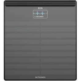 Ψηφιακή Ζυγαριά Smart Withings Body Scan με Λιπομετρητή, Ηλεκτροκαρδιογράφημα, Ανίχνευση Περιφερικής Νευροπάθειας Wi-Fi & Bluetooth Μαύρη