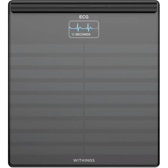 Ψηφιακή Ζυγαριά Smart Withings Body Scan με Λιπομετρητή, Ηλεκτροκαρδιογράφημα, Ανίχνευση Περιφερικής Νευροπάθειας Wi-Fi & Bluetooth Μαύρη image 0
