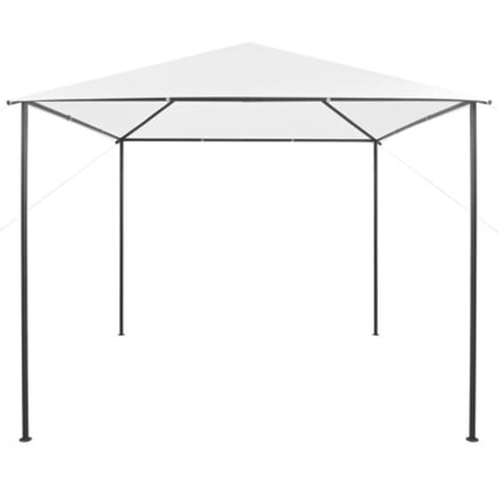 Κιόσκι Vidaxl Ατσάλι 3x3x2.7m - Λευκό image 2
