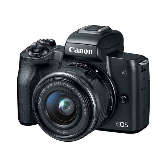 Mirrorless Canon EOS M50 Μαύρο & Φακός EF-M 15-45mm IS & Φακός EF-M 18-150 mm f/3.5 - 6.3 IS STM image 1