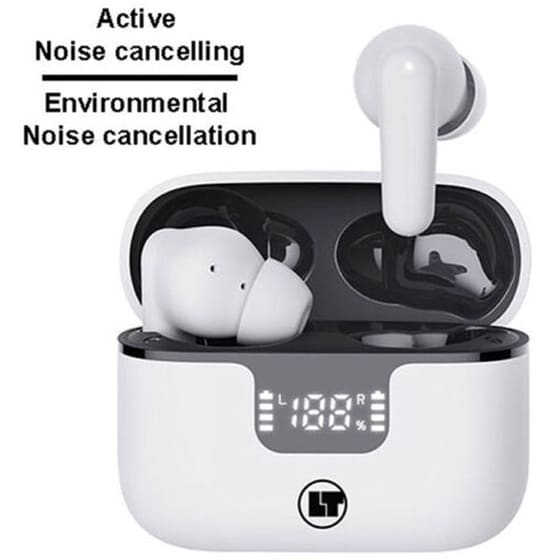 Lamtech BT5.3 Ασύρματα Ακουστικά Κεφαλής - Λευκό image 1